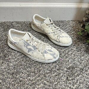 Cole Haan Grandpro Roccia Tennis Sneakers WOMENS 6 B Snake Print lace up